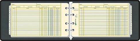 National 63453 Four-Ring Ledger Binder Kit 100 Ledger Sheets 8 1/2 x 5 in Saudi Arabia