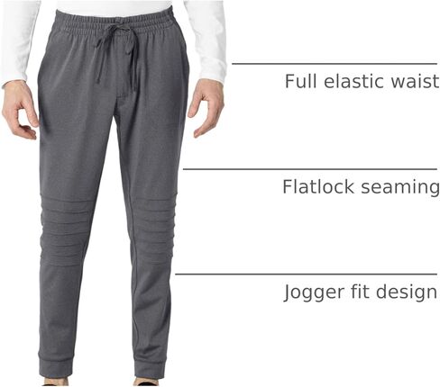WonderWink mens Men's Moto Knit Jogger Pant Medical Scrubs Pants in Saudi Arabia