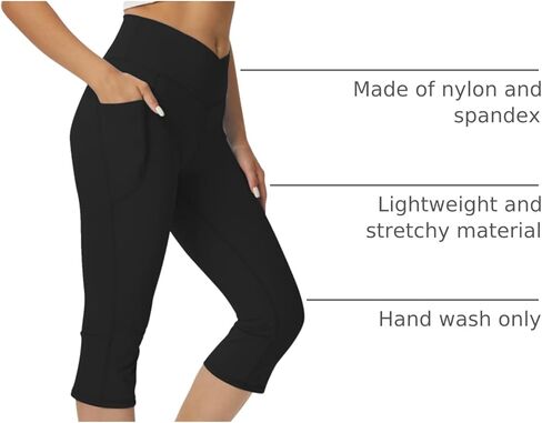 Cicendy Women Flare Leggings with Side Pockets,Crossover Yoga Pants Bootleg High Waisted Stretchy Control Gym Workout Pants in Kuwait