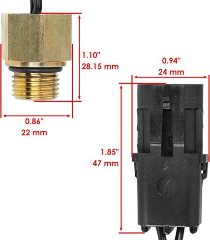 Caltric Cooling Radiator Thermal Switch Sensor Compatible with Polaris Sportsman 400 Ho 4X4 2011-2014 in Saudi Arabia