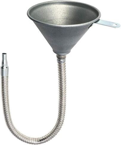 Riloer Spout Funnel 24.8" Long Flexible Hose and Strainer, Universal Steel Priming Funnel for All Oils,Water, Diesel Fuel and Other Liquids in Saudi Arabia