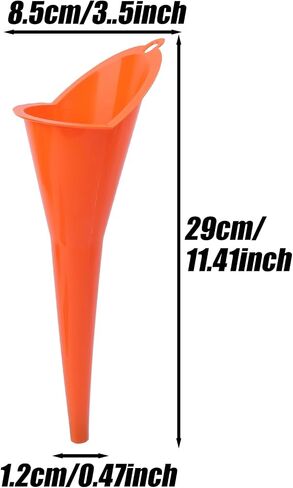 2Pcs Car Long Stem Funnel Gasoline Oil Fuel Filling Tools Anti-Splash Plastic Oil Funnel Motorcycle Refueling Tools Auto Accessories in Saudi Arabia
