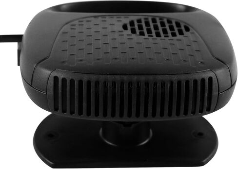 سخان سيارة 2 في 1 سخانات سريعة للزجاج الأمامي للسيارة يمكن توصيلها بولاعة السجائر، محمولة سريعة التسخين وإزالة الجليد ومزيل الضباب 12 فولت أسود in Kuwait