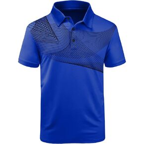 JACKETOWN Mens Golf Polo Shirts Short Sleeve Shirts Printed Casual Clearance in Kuwait