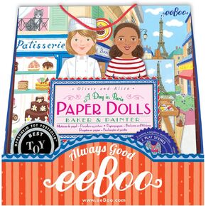 eeBoo: Paper Dolls: Explorer & Botanist - Includes 2 Paper Dolls, Stand Up Scene & Stickers, Kids Ages 5+ in Kuwait