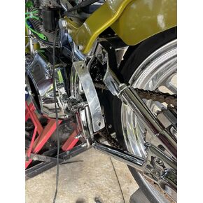 Curved License Plate Relocation Holder Bracket for Harley-Davidson Breakout 2012-2025 - Shock Bolt/Spool Tag Mount - Lightweight, Highly Durable, Rustproof in Kuwait