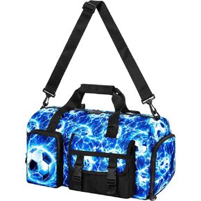 Kids Duffle Bag for Girls, Travel Bag with Shoe Compartments, Weekender Sleepover Dance Tote Bag for Teens, Water ResistantSports Carry on Gym Sports Bag - Purple in Kuwait