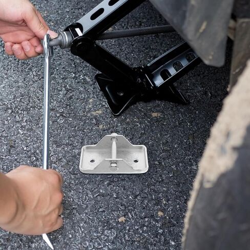 Garneck Heavy Duty Trailer Jack Foot Plate Pad for Stabilizer Jacks Metal Base for Travel Trailer Easy Installation Secure Fit in Saudi Arabia