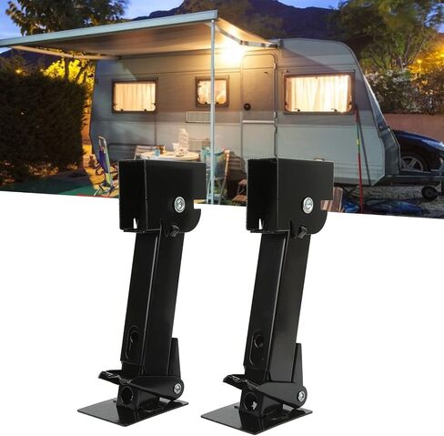 2PCS Stabilizer Jack Iron 650lb Support 1000lb Lifting Capacity Telescoping Adjustable Swing Down Outriggers in Saudi Arabia