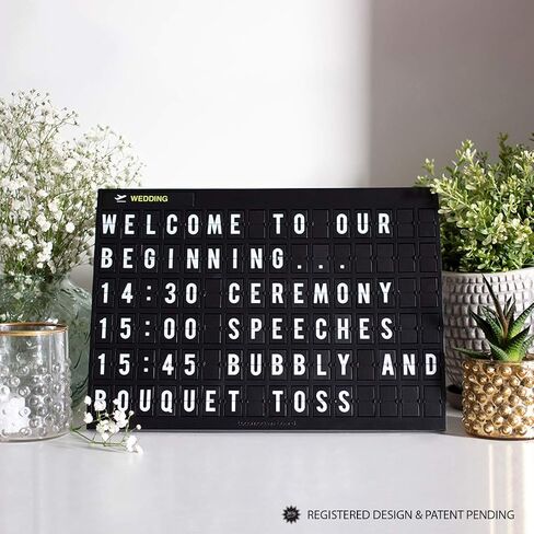 Locomocean Airport-Style Custom Message Board - Personalized Flight Arrivals and Departures Sign in Saudi Arabia