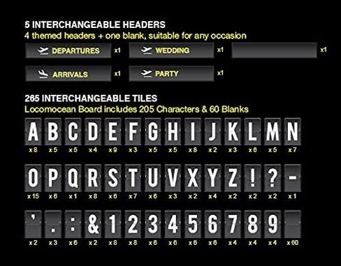 Locomocean Airport-Style Custom Message Board - Personalized Flight Arrivals and Departures Sign in Saudi Arabia