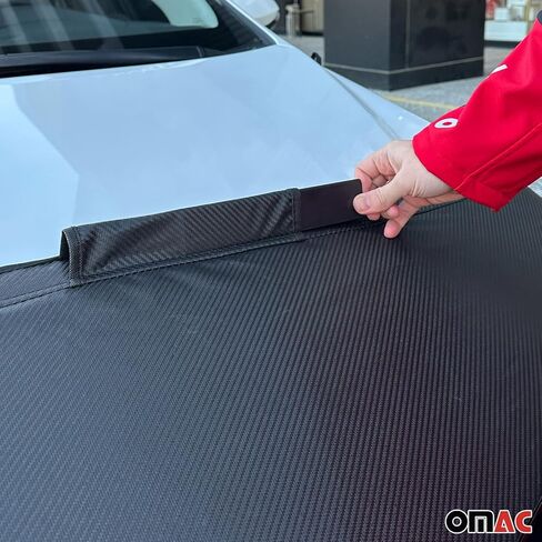 OMAC غطاء محرك السيارة قناع غطاء محرك السيارة لفورد EcoSport 2018-2022 الكربون الأسود 1 قطعة in Saudi Arabia
