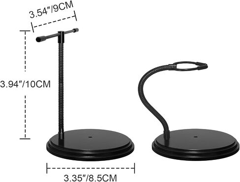 3Pcs Clear Adjustable Doll Stand Fits 4,5,6,7 and 8 Inch Dolls Or Action Figures，Doll Display Stand with Flexible Waist Clip and Bendable Metal Arm. in Kuwait