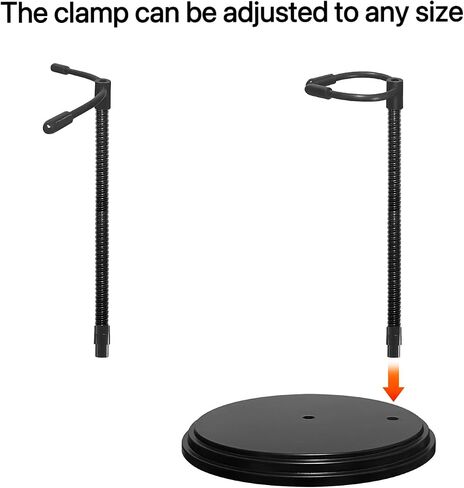 3Pcs Clear Adjustable Doll Stand Fits 4,5,6,7 and 8 Inch Dolls Or Action Figures，Doll Display Stand with Flexible Waist Clip and Bendable Metal Arm. in Kuwait