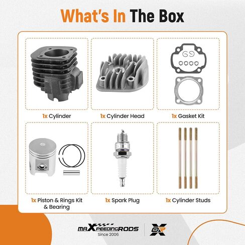 maXpeedingrods Cylinder Head Piston Gasket Top End Kit for Polaris Predator 90 2003-2006, for Polaris Sportsman Scrambler 90 2001-2006, Replacement for 0450007 0451091 in Saudi Arabia