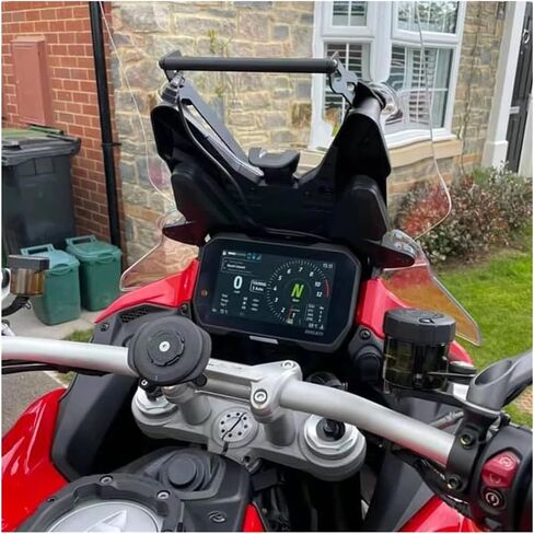 دراجة نارية GPS جبل دراجة نارية حامل جوّال بلاستيكي المحمول دراجة نارية الهاتف المحمول المستكشف قوس ل Ducati ل MULTISTRADA ل V4 S 2021 دراجة نارية حامل جوّال بلاستيكي (12 مللي متر 22 مللي متر) in Saudi Arabia