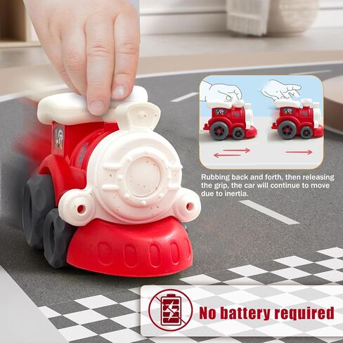 Christmas Toy Train Set for Toddlers 3-5, Small Train Toys Locomotive with Airplane Wagon Train Set Under Christmas Tree,Birthday Gifts for Toddler Boys and Girls 3 4 5 6 Years Old in Saudi Arabia