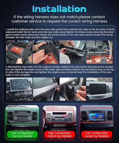 ستيريو سيارة Android لـ Mitsubishi Lancer EX 2010-2017، راديو Carplay Android Auto اللاسلكي، 2G+64G 10.1 بوصة وحدة رأس شاشة تعمل باللمس مع نظام ملاحة GPS WiFi Bluetooth Mirror Link FM RDS كاميرا احتياطية in Kuwait