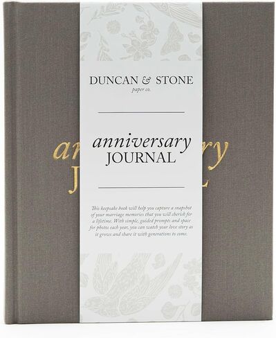 Duncan & Stone Anniversary Journal for Couples, Wedding Book, Ivory in Saudi Arabia