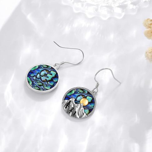 YFN Mountain Earrings Sterling Silver Mountain Dangle Drop Earrings Mountain Jewelry for Women Girls in Saudi Arabia