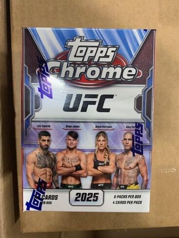 2025 Chrome TPS UFC Sealed Blaster Value Box (6 Packs/Box) in Saudi Arabia