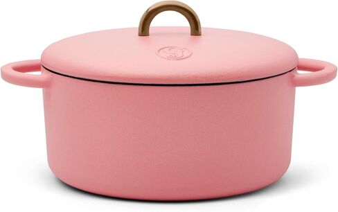 Great Jones Dutch Baby Dutch Oven with Lid (Taffy, 3.5-Quart) | Enameled Cast Iron, Round Shape | Safe for Stovetops & Ovens up to 500°F | Space-Saving & Dishwasher-Friendly | Small-Batch Cooking in Saudi Arabia