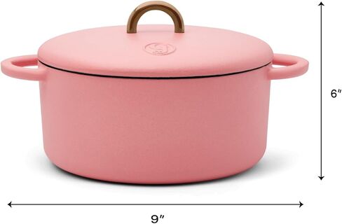 Great Jones Dutch Baby Dutch Oven with Lid (Taffy, 3.5-Quart) | Enameled Cast Iron, Round Shape | Safe for Stovetops & Ovens up to 500°F | Space-Saving & Dishwasher-Friendly | Small-Batch Cooking in Saudi Arabia