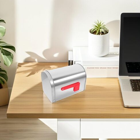 COHEALI Tinplate Mailbox Shape Box Small Decorative Metal Tin Storage Container Mini Mailbox Shaped Treat Box for Cards Party Favors Office Home in Saudi Arabia