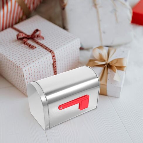COHEALI Tinplate Mailbox Shape Box Small Decorative Metal Tin Storage Container Mini Mailbox Shaped Treat Box for Cards Party Favors Office Home in Saudi Arabia