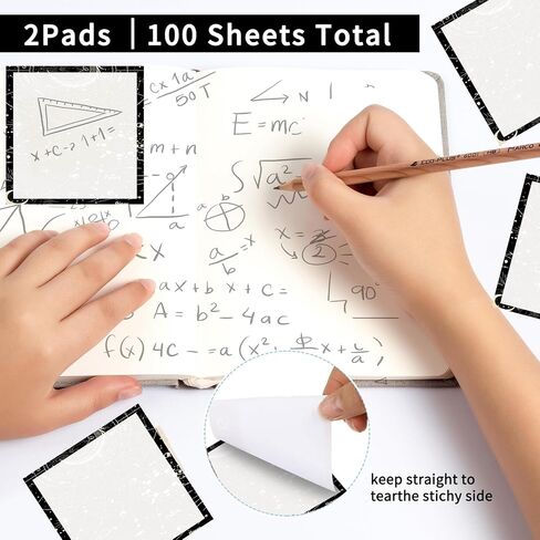 Sticky Notes 3x3 Inches, 2 Pads, Easy Post Cute Self-Stick Notes, Colorful Self Stick Notes Pads for Home Office Notebooks Accessories, Strong Adhesive Note Pad Blue Cute Bows in Saudi Arabia