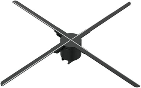 جهاز عرض هولوجرام ثلاثي الأبعاد بمروحة ثلاثية الأبعاد جهاز عرض ثلاثي الأبعاد 56 سم جهاز تصوير جوي عائم بالعين المجردة جهاز LED ستيريو للهاتف المحمول واي فاي (الحجم: T56، اللون: الاتحاد الأوروبي) in Kuwait