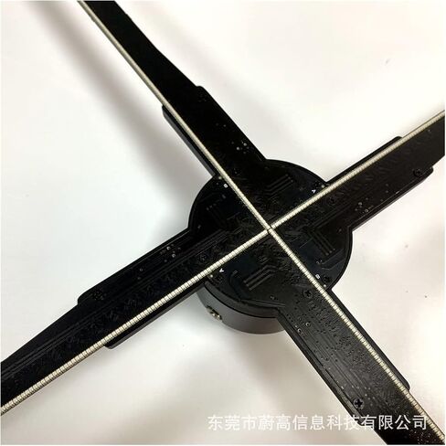 3D Hologram Fan Projector Holographic 3D Projection Advertising Machine 56cm Floating Naked Eye Instrument Aerial Imaging Led Device Stereo Mobile Phone WiFi (Size : T56, Color : EU) in Kuwait