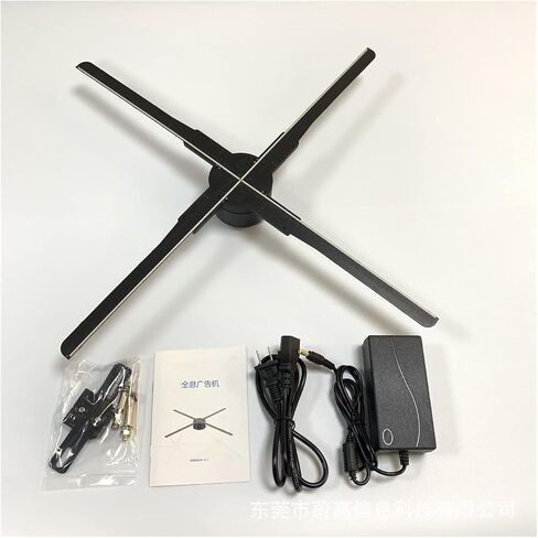 3D Hologram Fan Projector Holographic 3D Projection Advertising Machine 56cm Floating Naked Eye Instrument Aerial Imaging Led Device Stereo Mobile Phone WiFi (Size : T56, Color : EU) in Kuwait