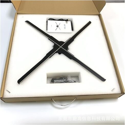 3D Hologram Fan Projector Holographic 3D Projection Advertising Machine 56cm Floating Naked Eye Instrument Aerial Imaging Led Device Stereo Mobile Phone WiFi (Size : T56, Color : EU) in Kuwait