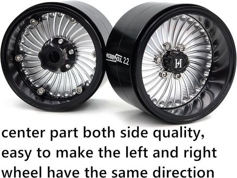 HOBBYSOUL Wide 40mm 2.2 Beadlock Wheels Adjustable Negative Offset Rims for 1/10 RC Crawler SCX10 Capra TRX4 Gen8 Everest gen 7 Pro Upgrades,HS701522 in Saudi Arabia