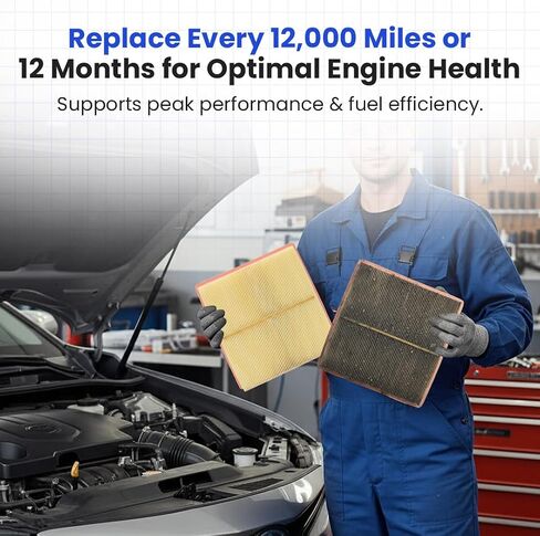 (17801-77050) TURBKAS Engine Air Filter | OEM Replacement for Toyota Camry, Highlander, Sienna, Avalon V6 & Lexus RX350 / ES350 | High Airflow Car Air Filter, Performance Engine Filter, Easy Install in Saudi Arabia