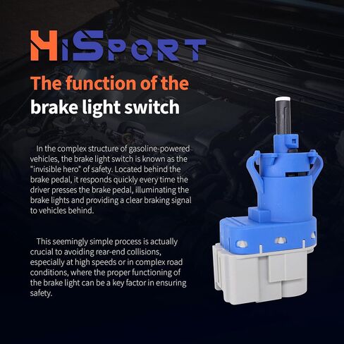 HiSport 4 دبوس مفتاح ضوء الفرامل 4838697 متوافق مع فورد لينكولن مازدا ميركوري فولفو 8T4T-9G854-AA BN7N-66-490 31264377 in Kuwait