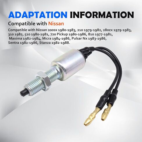 مفتاح ضوء الفرامل HiSport 201-1105 متوافق مع Nissan 200sx 210 280zx 310 510 720 Pickup 810 Maxima Micra Pulsar Nx Sentra Stanza، 25320G9500 in Kuwait