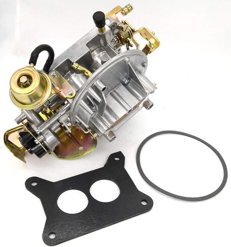 مكربن ​​2 أسطوانة 2100 2150 متوافق مع Ford F100 F250 F350 (289 302 351 Cu) ومحركات الجيب - خنق كهربائي مع حشية تثبيت - 302 كاربوريتر كارب من in Saudi Arabia