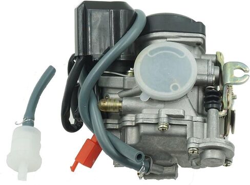 ATMT1-073-1 20 مم مكربن ​​CVK ذو تجويف كبير مع خنق كهربائي للصينيين GY6 49cc 50cc 80cc 100cc سكوتر الدراجة ATV Go Kart Quads Buggy 139QMB 139QMA PD18J الكربوهيدرات in Saudi Arabia