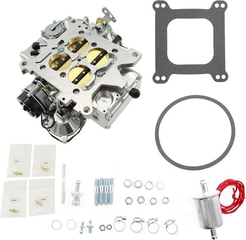 المكربن ​​لهولي 0-80508S 750 CFM 4160 سلسلة 4 برميل كارب مربع تتحمل مع فراغ الاختناق الكهربائي استبدال ثانوي لجنرال موتورز، كرايسلر، فورد A/T كيكداون لينك (0-4412S 500CFM 2 برميل) in Kuwait