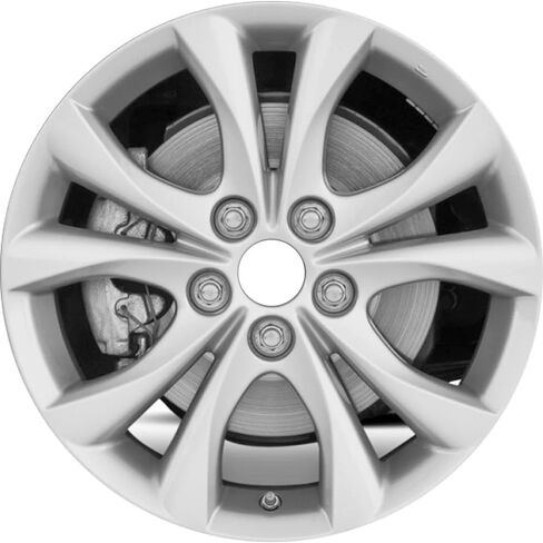 حافة عجلة مصنوعة من سبائك فضية جديدة مقاس 17 × 7 بوصة مقاس 17 بوصة تناسب مازدا Mazda3 2010 2011 2012 | ALY64929U20N in Kuwait
