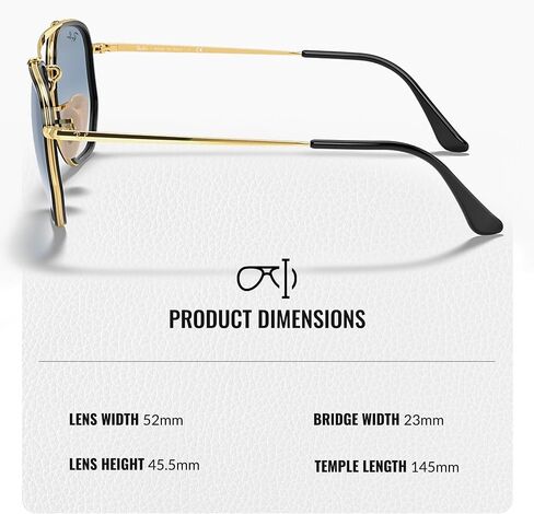 Ray-Ban RB3648M MARSHAL II Square-Round Shaped Sunglasses for Men & Women with Official RAYBAN Eyewear Kit in Saudi Arabia