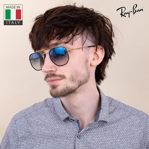 Ray-Ban RB3648M MARSHAL II Square-Round Shaped Sunglasses for Men & Women with Official RAYBAN Eyewear Kit in Saudi Arabia