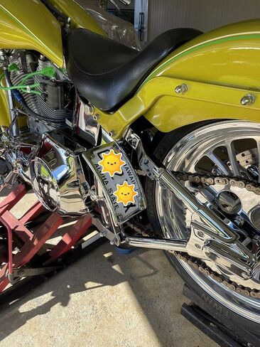 قوس حامل نقل لوحة الترخيص المنحنية لـ Harley-Davidson Breakout 2012-2025 - حامل علامة الصدمات/البكرة - خفيف الوزن، متين للغاية، مقاوم للصدأ in Kuwait