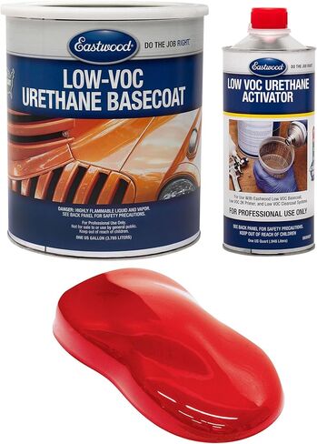 Eastwood 4:1 Rally Red 2K مجموعة طلاء أساسي ومنشط لرذاذ الطلاء للسيارات تصنع 5 كوارتات قابلة للرش in Kuwait
