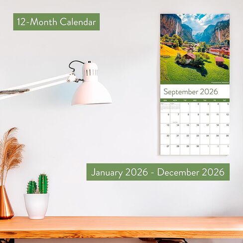 تقويم حائط الشواطئ لعام 2026 | صور الشاطئ الهادئة من جميع أنحاء العالم، وشواطئ المحيط ذات المناظر الخلابة الجميلة وغروب الشمس الرملي، وهدية تخزين التقويم للرجال والنساء in Kuwait