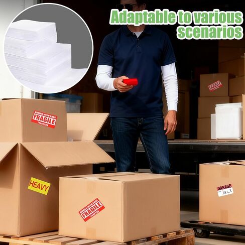 570pcs Packing Supplies for Moving,270 Cushioning Foam Pouches and Sheets, 4 Sizes (16x12", 12x12", 12x7.8", 7.8x7.8") with 300 moving labels，Cushion Foam Pouch for Storage and Shipping Fragile Items in Saudi Arabia