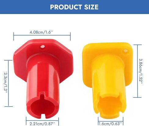 2 Pcs Parking Brake & Trailer Air Supply 298818N Yellow Semi Truck Parking Brake Knobs 298817N Red Tractor Trailer Air Brake Knob 298818 298817 for Peterbilt Kenworth Volvo Western Star Semi Truck in Saudi Arabia