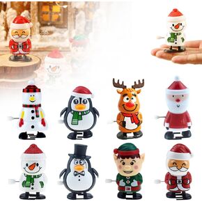 Wind Up Christmas Stocking Stuffers, 2026 New 8 Pcs Christmas Goodie Bag Stuffers, Walking Fidgets Festive Party Favors Filler for Table Decor Gifts (A) in Saudi Arabia